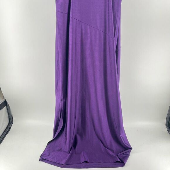 Zara Purple Satin Slip Maxi Dress Women’s Sleeveless Stretch Size Medium - Picture 11 of 14